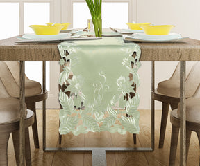 Light Green Table Runner - Daulton Collection - Decozen