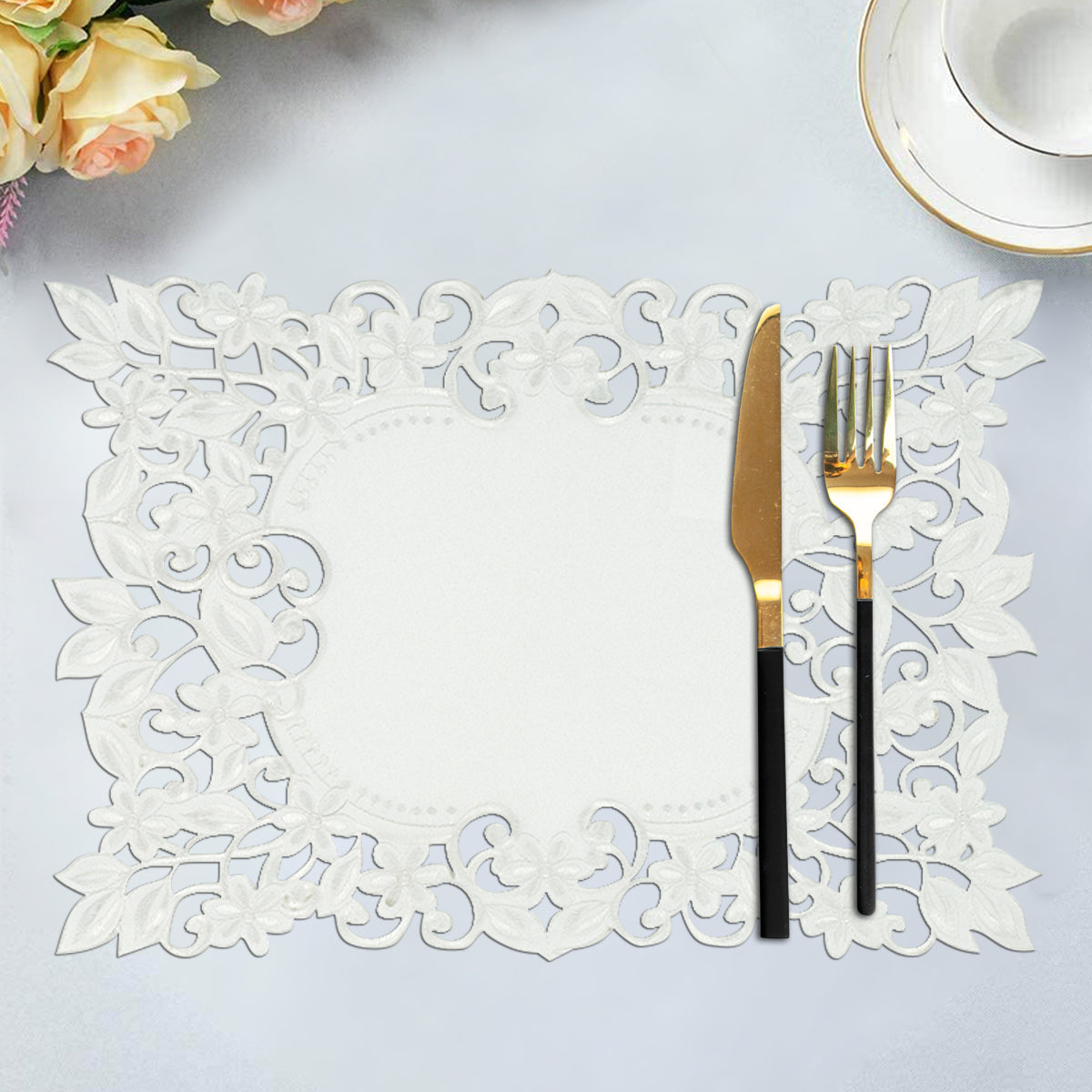 White Table Cover - Darvin Collection