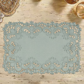 Gray Table Runner - Creola Collection - Decozen