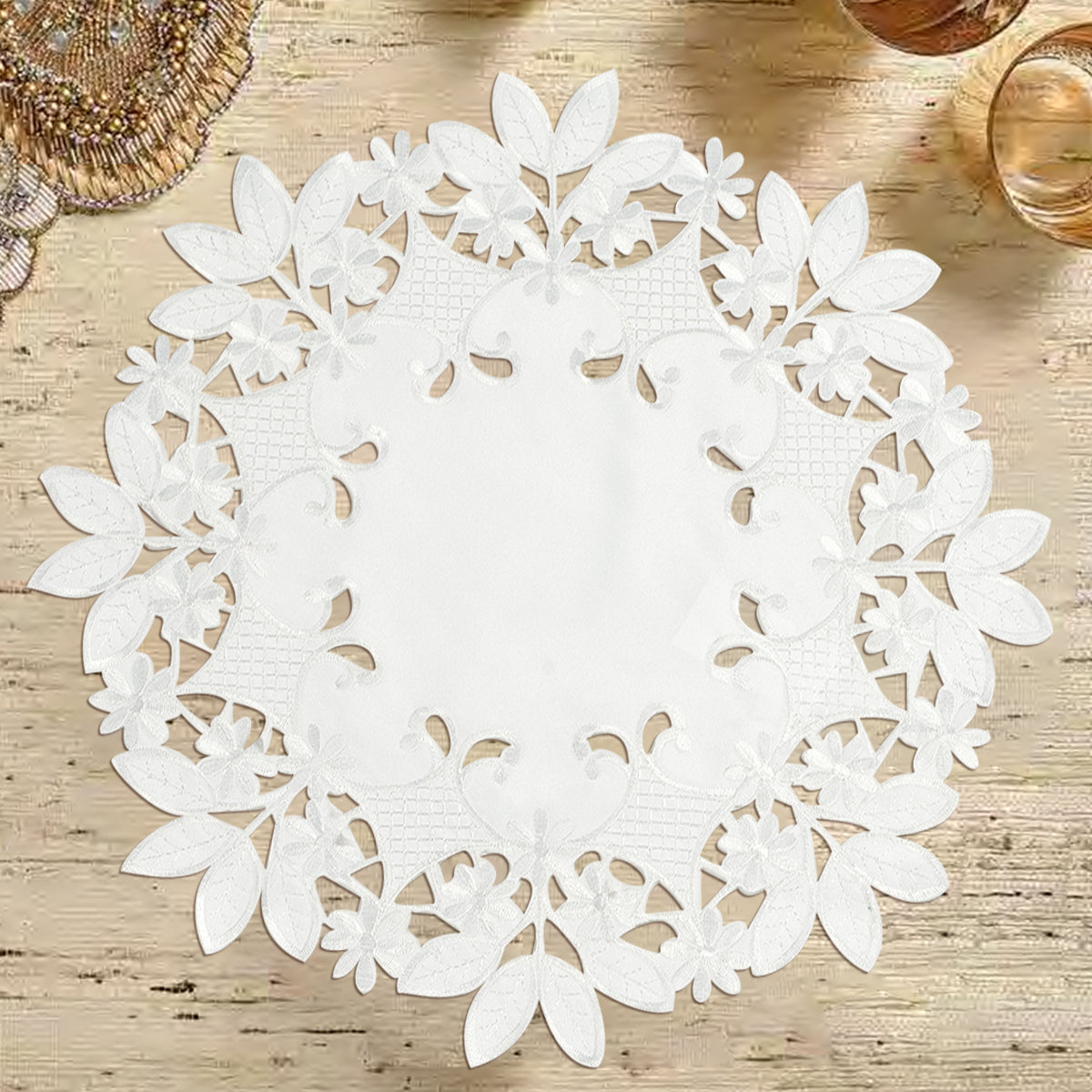 White Table Placemats - Deandra Collection