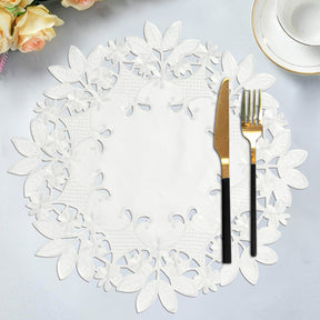 White Table Placemats - Deandra Collection