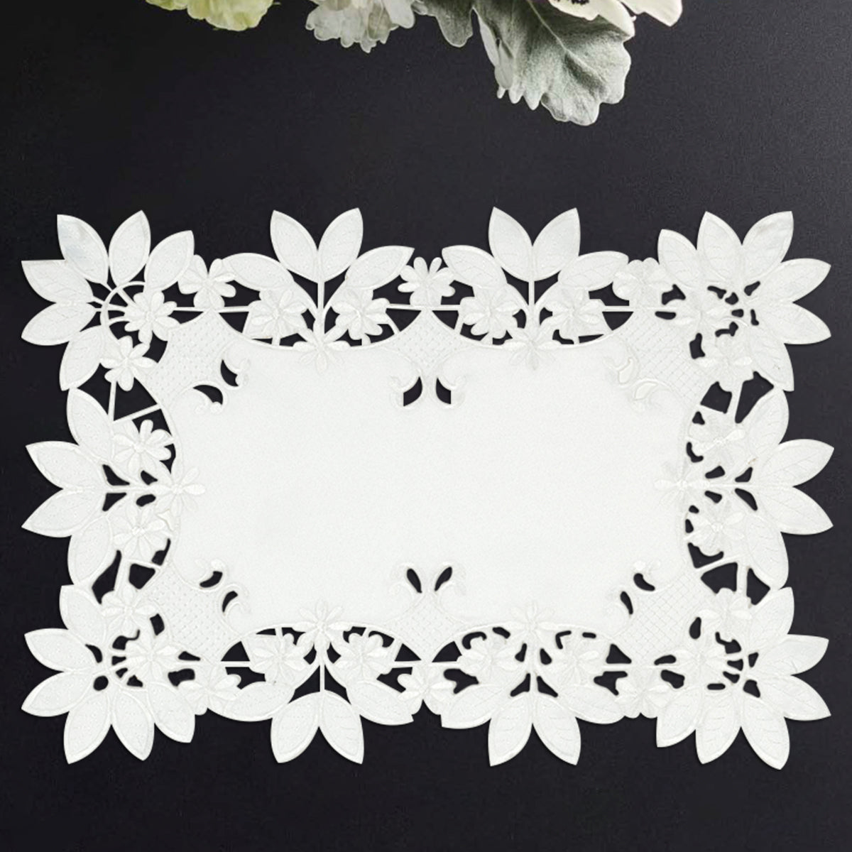 White Table Placemats - Deandra Collection