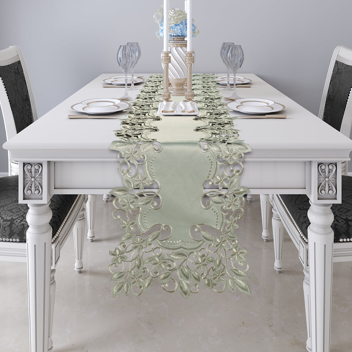 Gray Table Placemats - Alvina Collection - Decozen