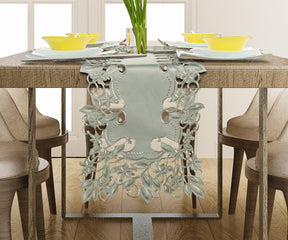 Gray Table Cover - Alvina Collection - Decozen