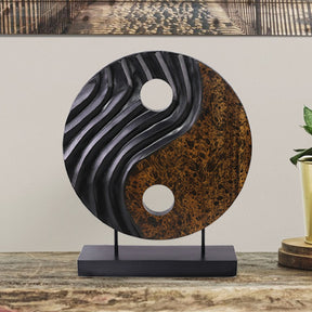 Yin Yang Handmade Wooden Sculpture - Decozen