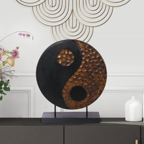 Yin Yang Handmade Wooden Sculpture - Decozen