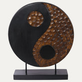 Yin Yang Handmade Wooden Sculpture - Decozen