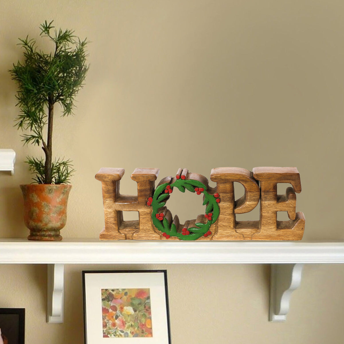 Hope Handmade Wooden Sculpture - Decozen