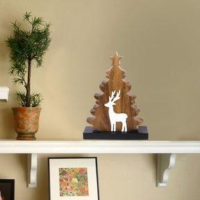 Christmas Tree Handmade Wooden Sculpture - Decozen