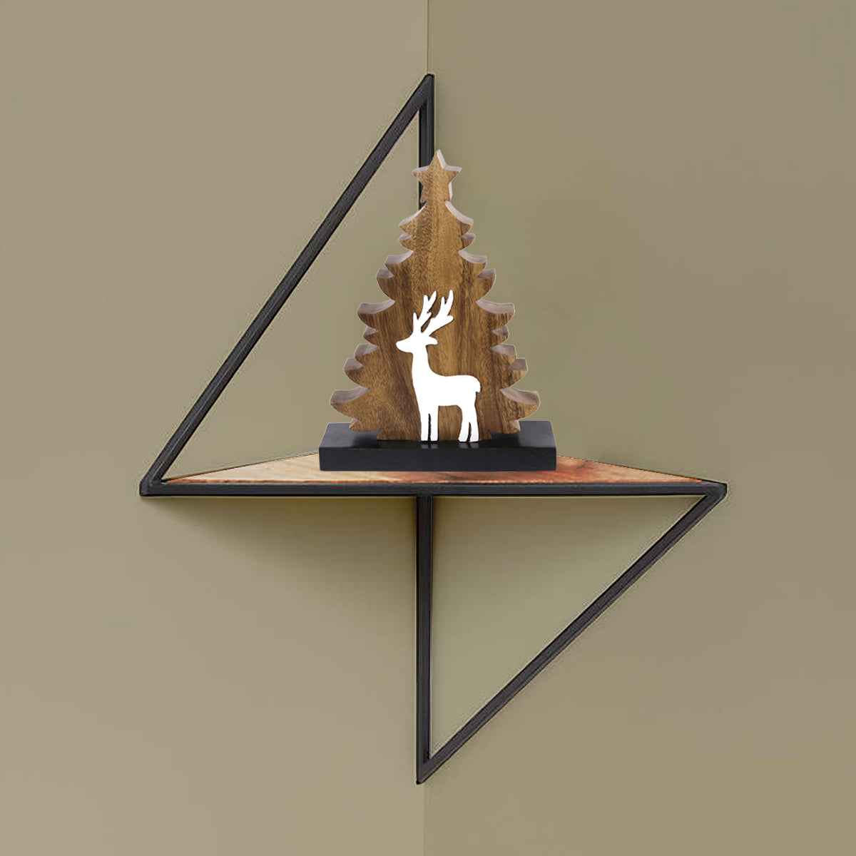 Christmas Tree Handmade Wooden Sculpture - Decozen