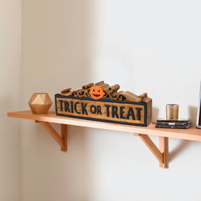 Trick or Treat Handmade Wooden Sculpture - Decozen