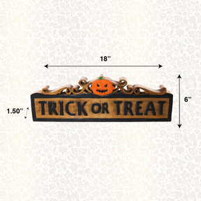 Trick or Treat Handmade Wooden Sculpture - Decozen