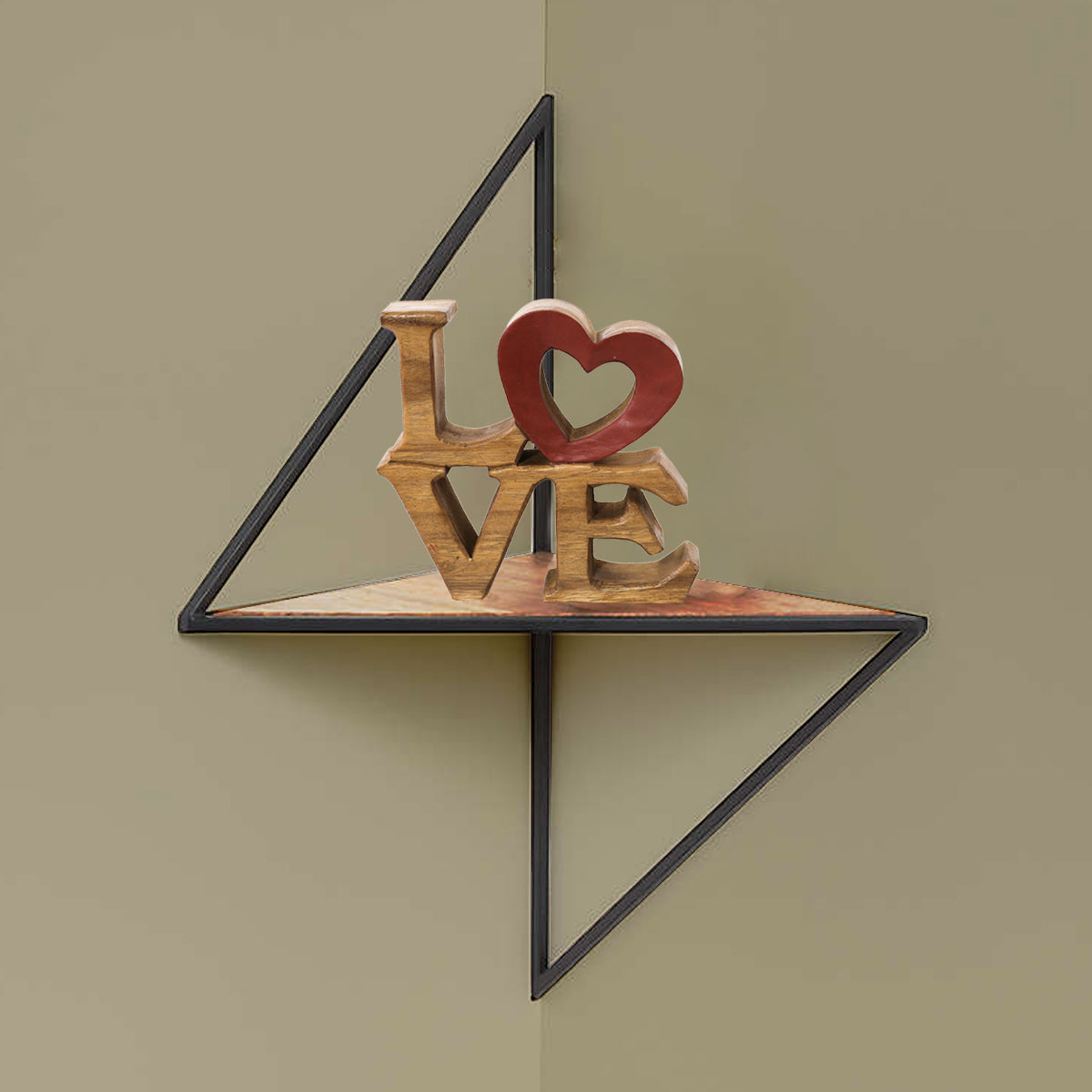 Love Handmade Wooden Sculpture - Decozen