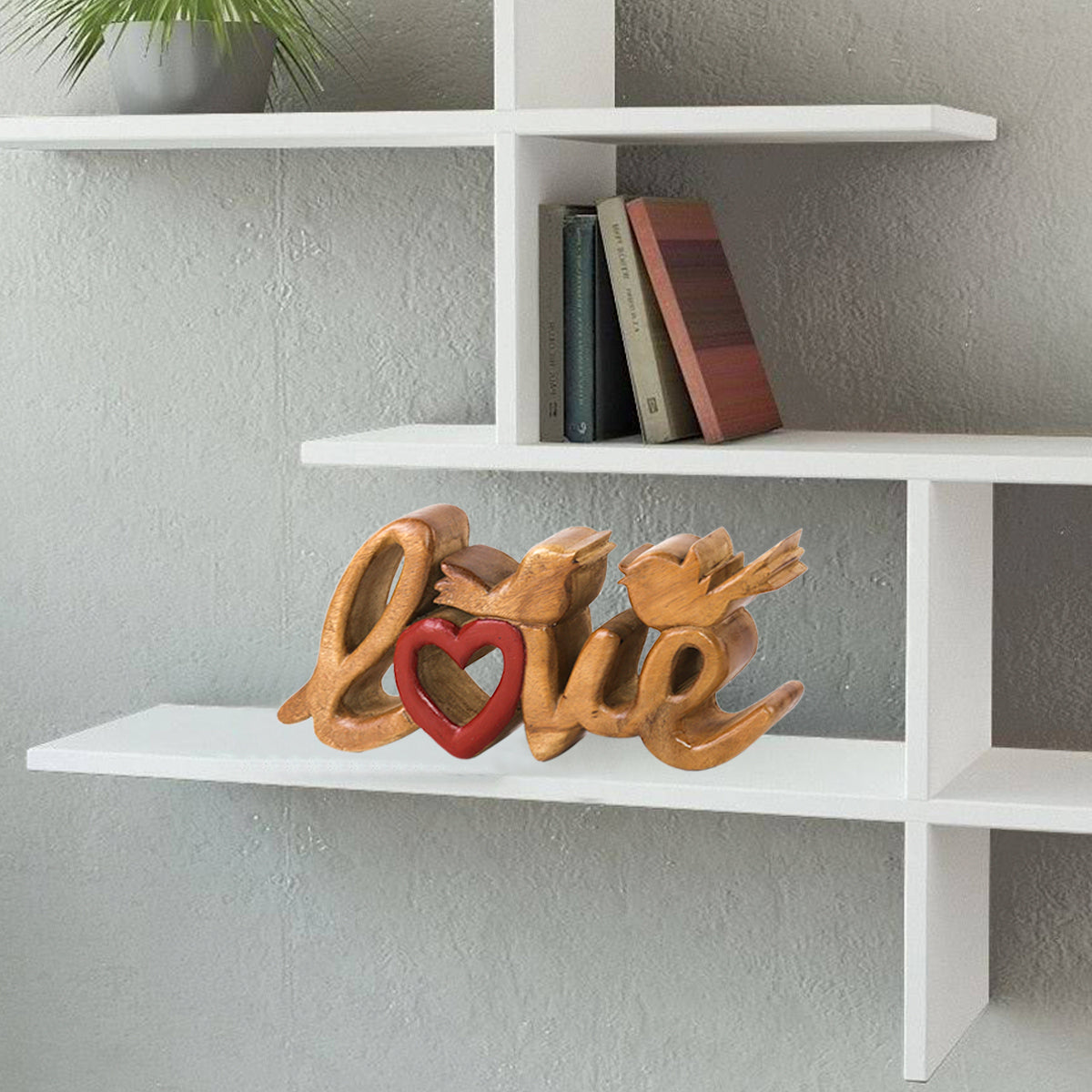 Love Handmade Wooden Sculpture - Decozen