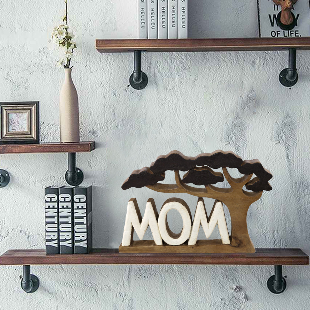 Mom Handmade Wooden Sculpture - Decozen