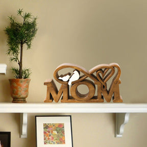 Mom Handmade Wooden Sculpture - Decozen