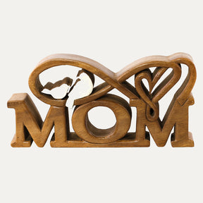 Mom Handmade Wooden Sculpture - Decozen