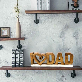 I Love Dad Handmade Wooden Sculpture - Decozen