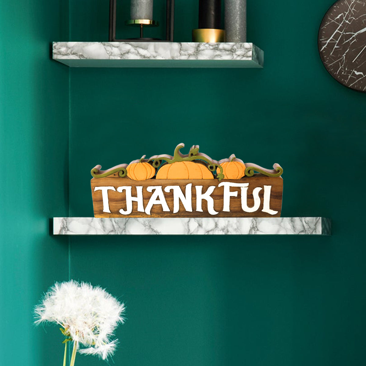 Thankful Handmade Wooden Sculpture - Decozen