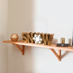 Snow Handmade Wooden Sculpture - Decozen