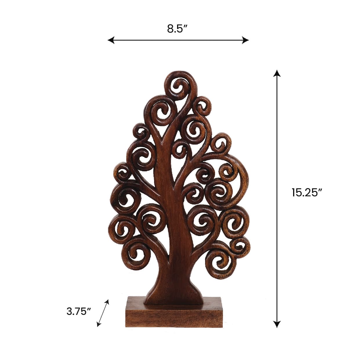 Mccaullie Tree of Life Wooden Sculpture - Medium - Decozen