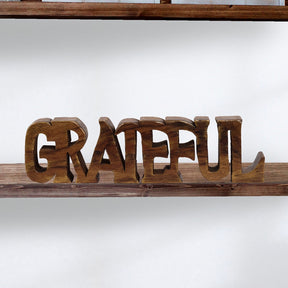 Grateful Wooden Handmade Sculpture - Decozen