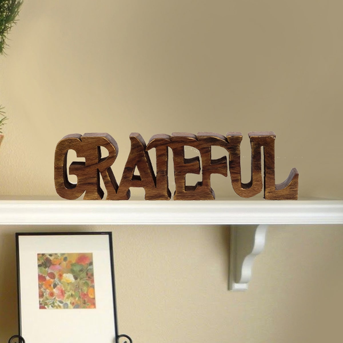 Grateful Wooden Handmade Sculpture - Decozen