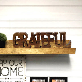 Grateful Wooden Handmade Sculpture - Decozen