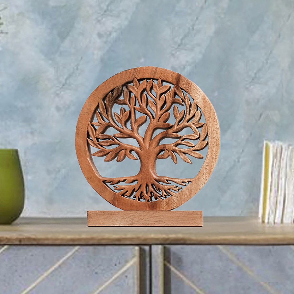 Tree of Life Handmade Wooden Sculpture - Decozen