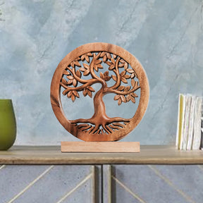 Tree of Life Handmade Wooden Sculpture - Decozen