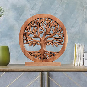 Tree of Life Handmade Wooden Sculpture - Decozen