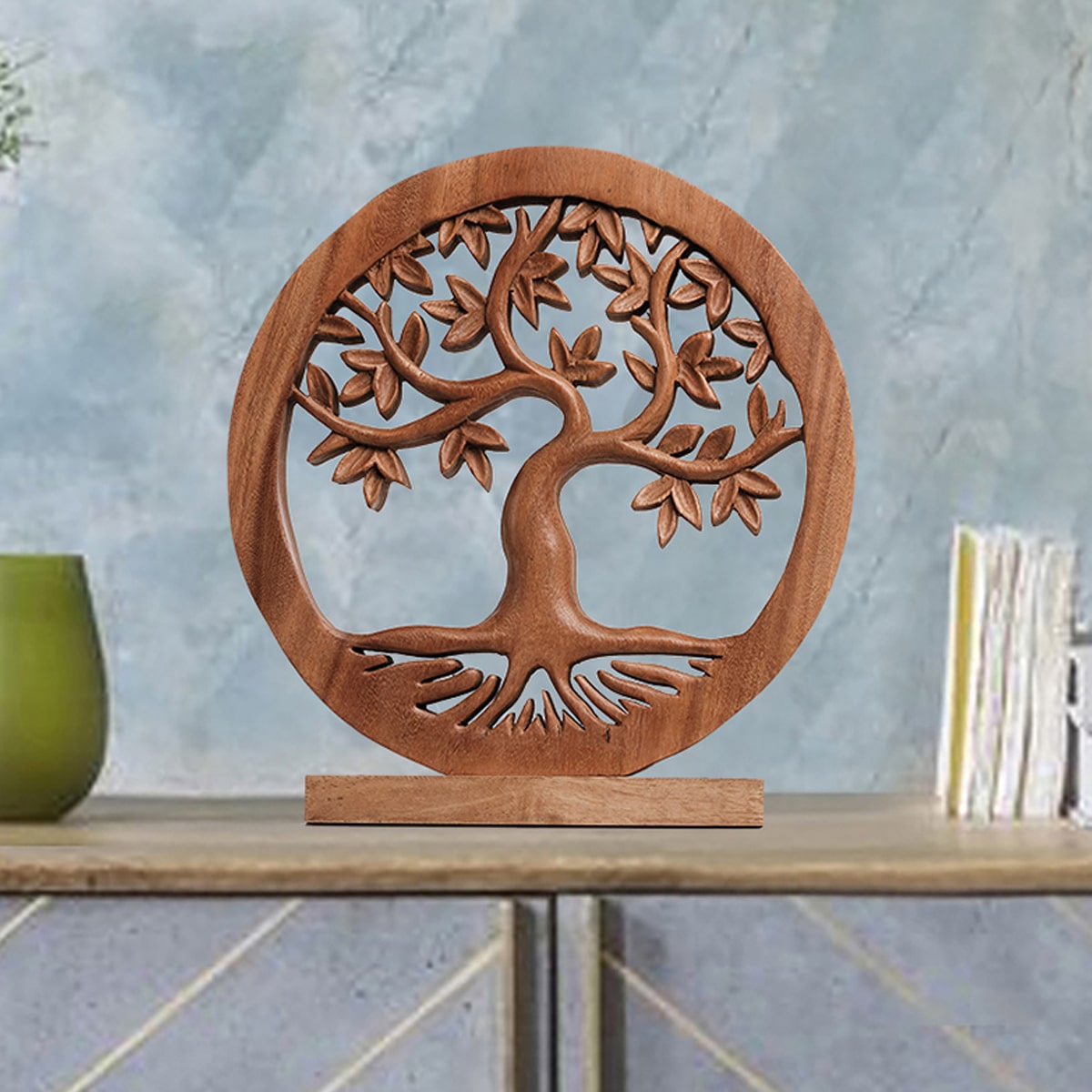 Tree of Life Handmade Wooden Sculpture - Decozen