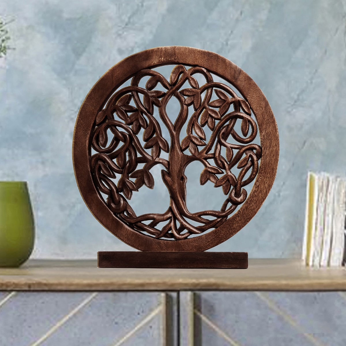 Tree of Life Handmade Wooden Sculpture - Decozen