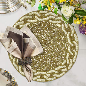 Stylish Beaded Placemats - Decozen