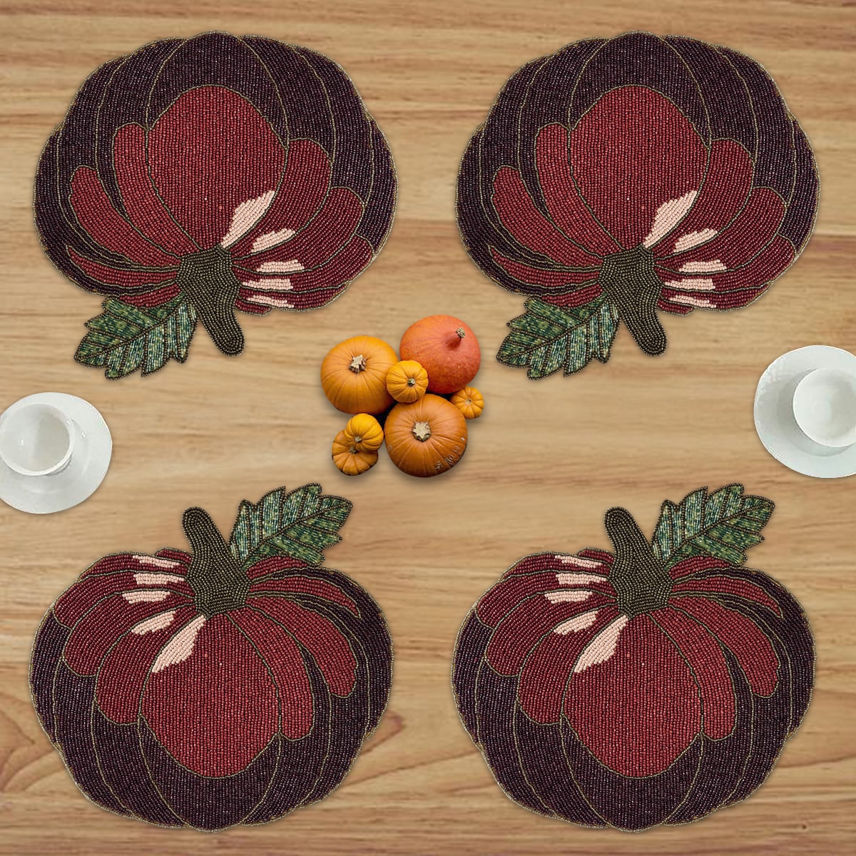 The Lugh Autumn Design Beaded Placemats