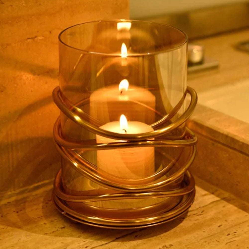 Swirl Design Candle Holder - Decozen