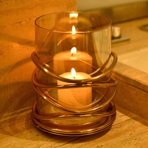 Swirl Design Candle Holder - Medium - Decozen