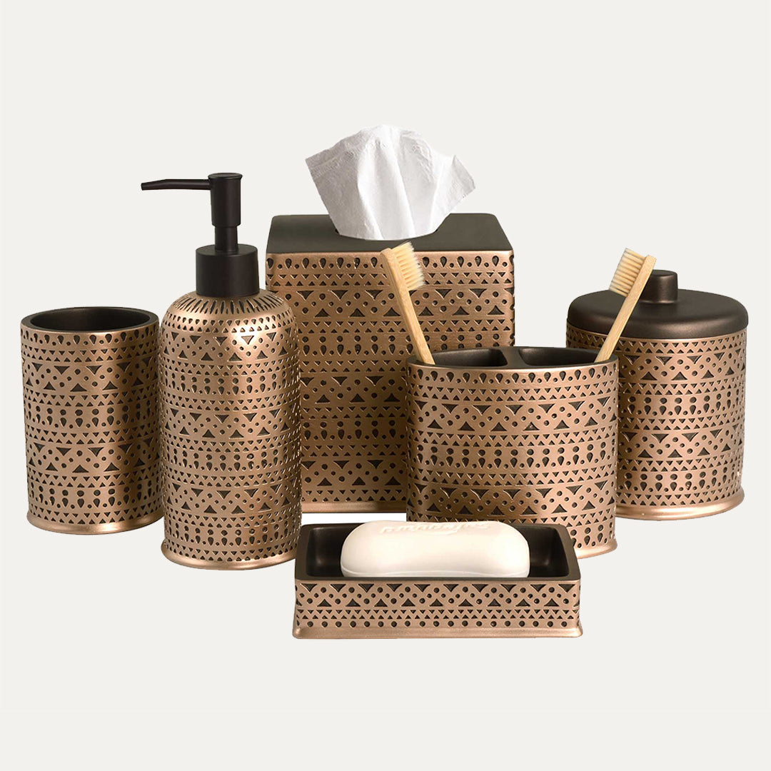 Elegant Bathroom Accessories - Set of 6 - Decozen