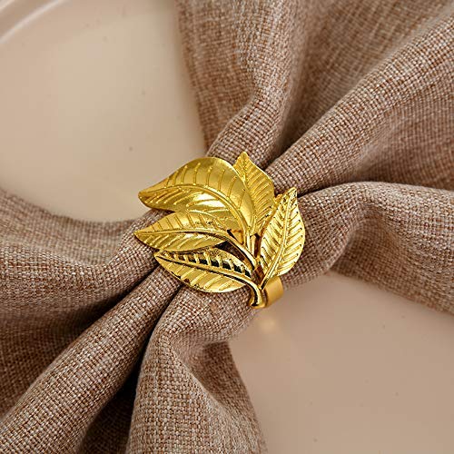 Gold leaf deals napkin rings